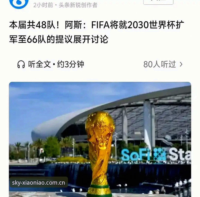 资深用户分享：世界杯扩军至66队，对中国男足意味着什么？——从小鸟体娱平台看赛事变革